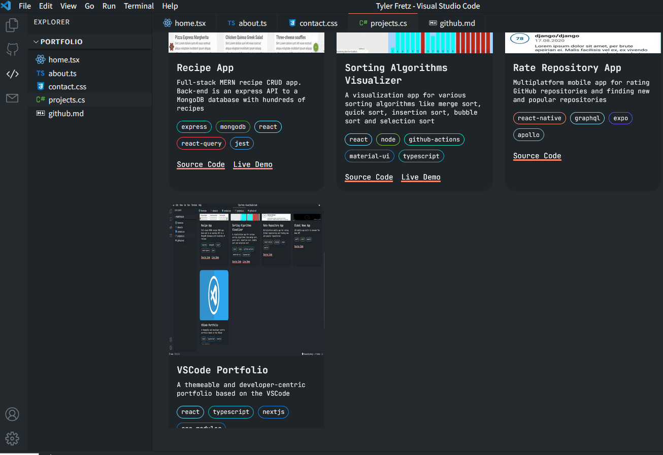 VSCode Portfolio